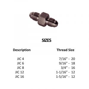 JIC 37Â° Adapters – High Pressure 10.000 psi