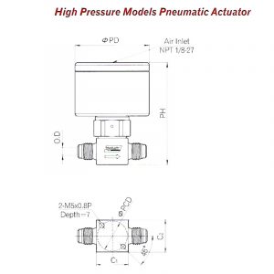 High Pressure Models – Pneumatic Actuator