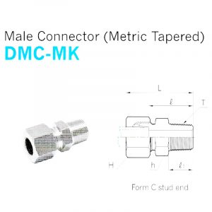 DMC-MK – Male Connector (Metric Tapered) DMC-MK – Male Connector (Metric Tapered)
