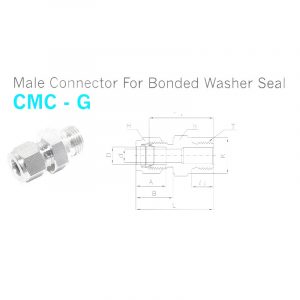CMC-G – Male Connector For Bonded Washer Seal