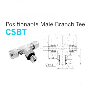 CSBT – Positionable Male Branch Tee