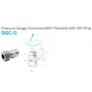 DGC-G – Pressure Gauge Connector (BSP Paralled) with DKI-Ring