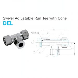 DEL – Swivel Adjustable Run Tee with Cone