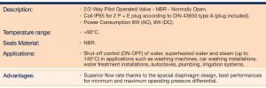 Water Valves – Fluid Control Solenoid Valves – 7322B Series