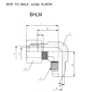BHLM – Bite To Male Hose Elbow