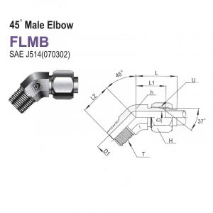 FLMB – 45° Male Elbow