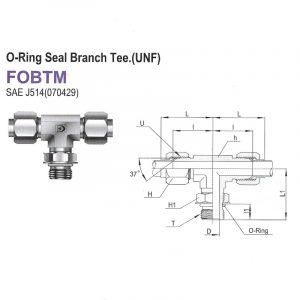 FOBTM – O-Ring Seal Branch Tee (UNF)