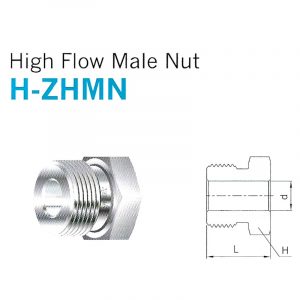 H-ZHMN – High Flow Male Nut