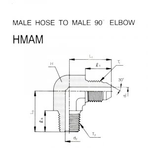 HMAM – Male Hose To Male 90° Elbow