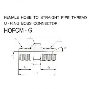 HOFCM-G – Female Hose To Straight Pipe Thread O-Ring Boss Connector