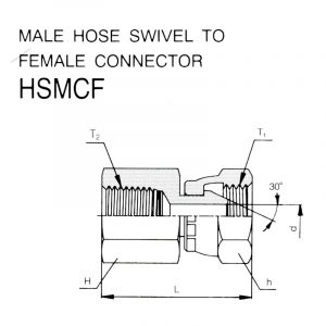 HSMCF – Male Hose Swivel To Female Connector