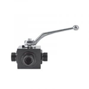 KH – 3-WAY Compact BSPP Ball Valve Steel – Female BSPP (ISO 1179-1)