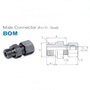 BOM – Male Connector For O-Seal