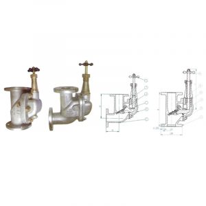 JIS F3060 Cast Steel Screw-Down Storm Valve