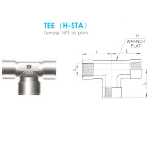 Tee (H-STA) – Female NPT All Ports