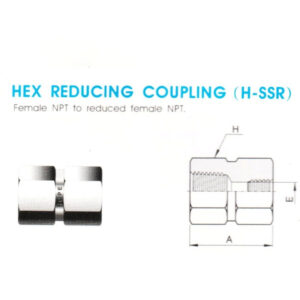 Hex Reducing Coupling (H-SSR) – Female NPT to Reduced Female NPT