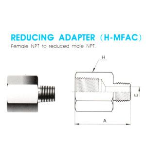 Reducing Adapter (H-MFAC) – Female NPT To Reduced Male NPT