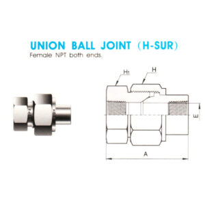 Union Ball Joint (H-SUR) – Female NPT Both Ends